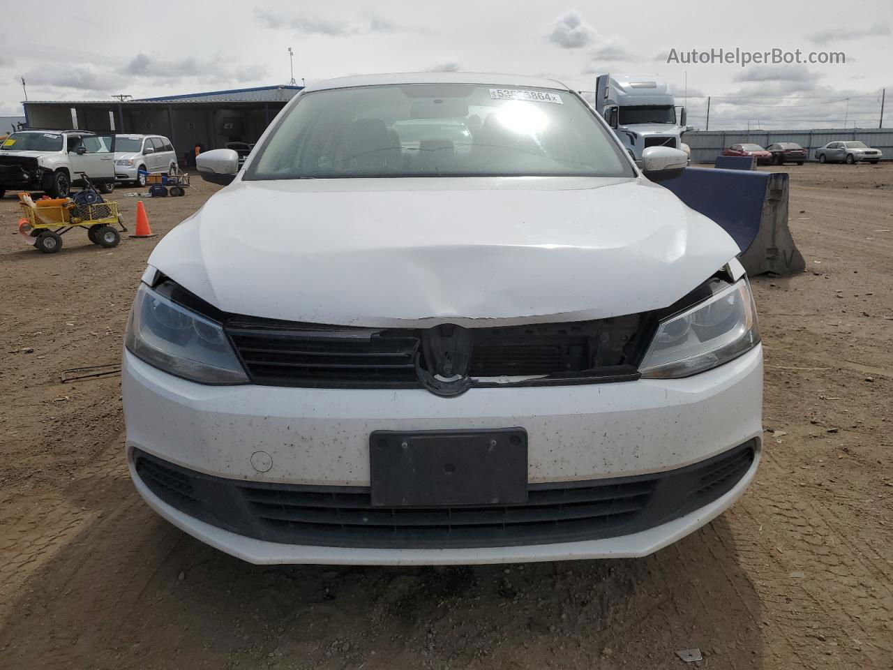 2011 Volkswagen Jetta Se White vin: 3VWDX7AJ4BM339855