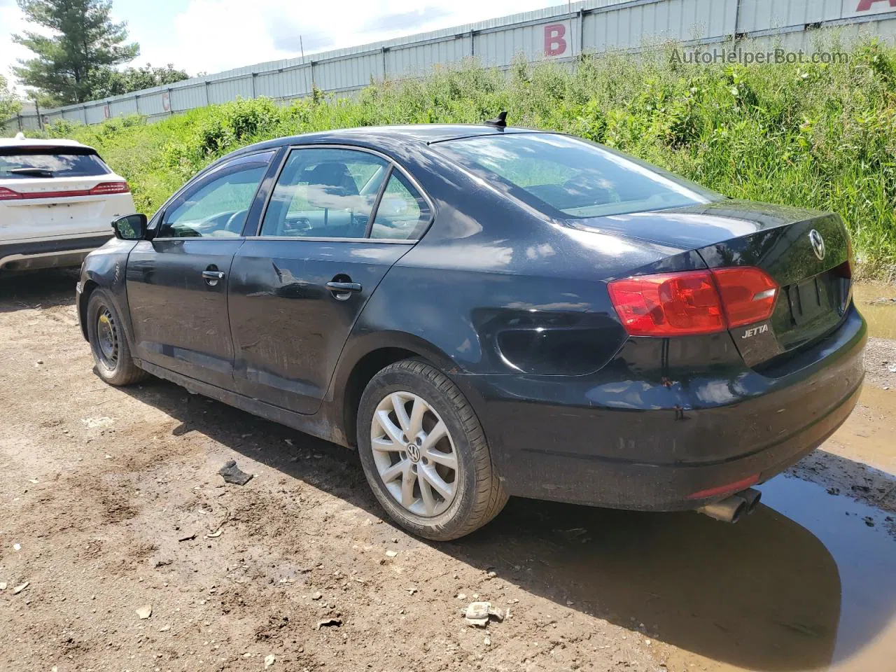 2011 Volkswagen Jetta Se Black vin: 3VWDX7AJ4BM354887