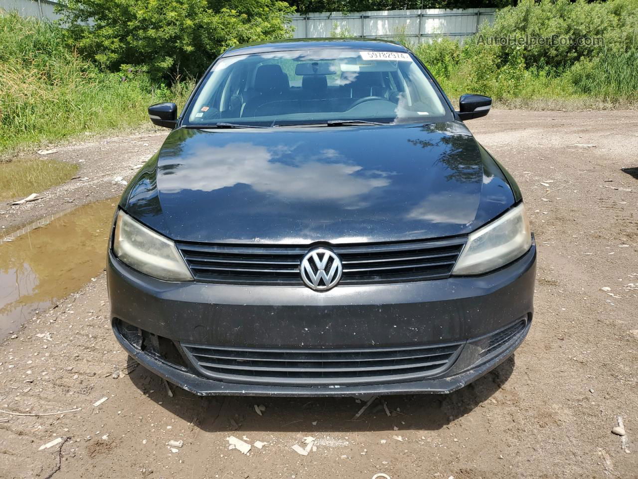 2011 Volkswagen Jetta Se Black vin: 3VWDX7AJ4BM354887