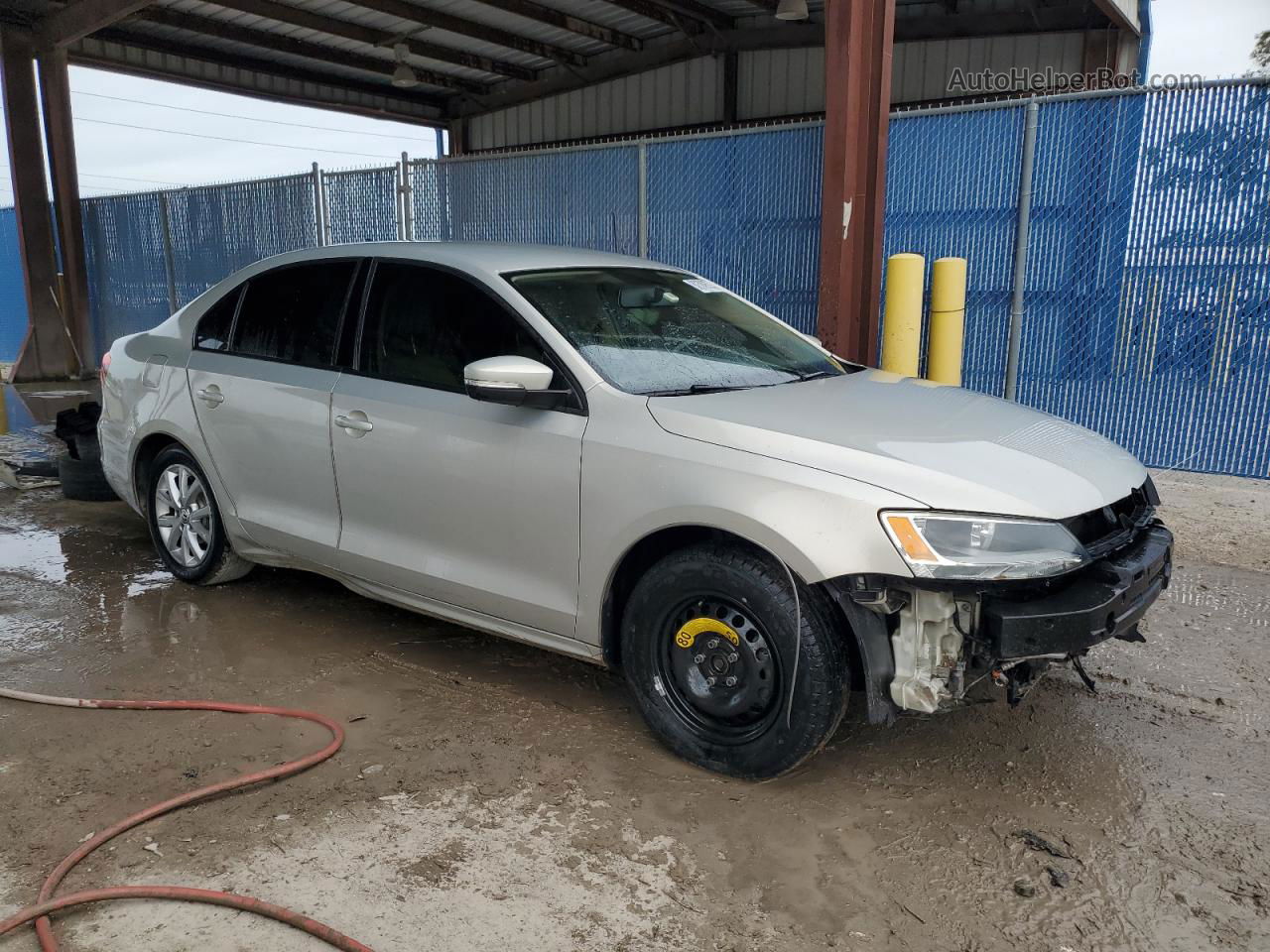 2011 Volkswagen Jetta Se Silver vin: 3VWDX7AJ4BM361256