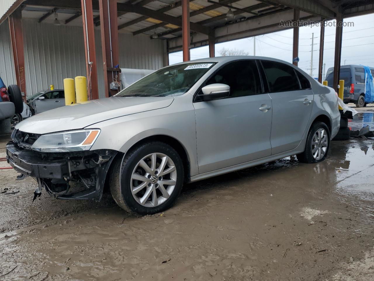 2011 Volkswagen Jetta Se Silver vin: 3VWDX7AJ4BM361256