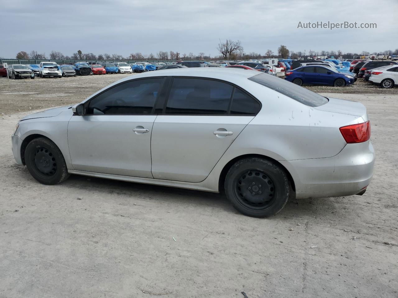 2012 Volkswagen Jetta Se Silver vin: 3VWDX7AJ4CM063680