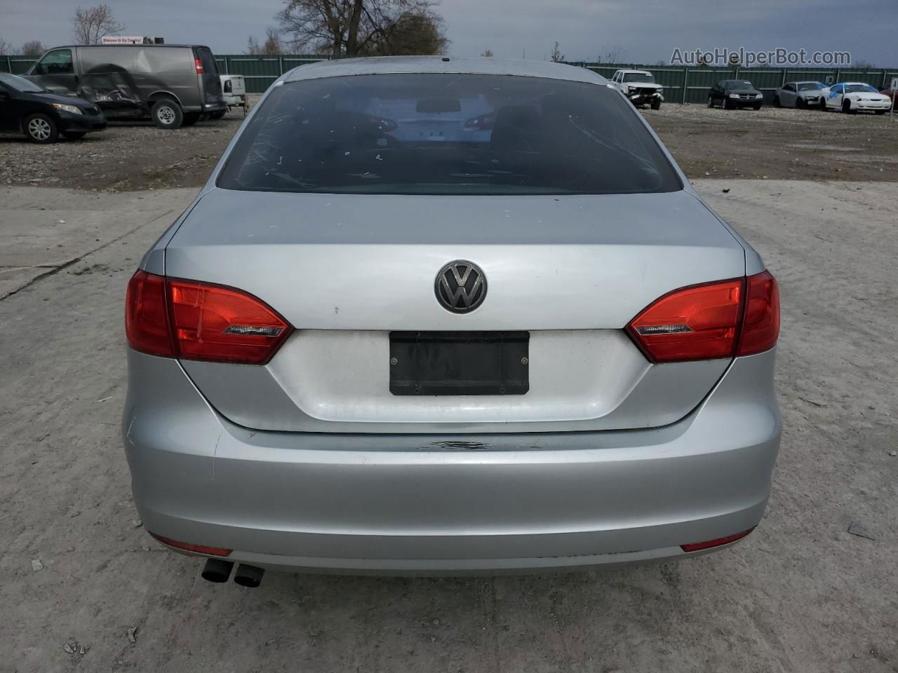 2012 Volkswagen Jetta Se Silver vin: 3VWDX7AJ4CM063680