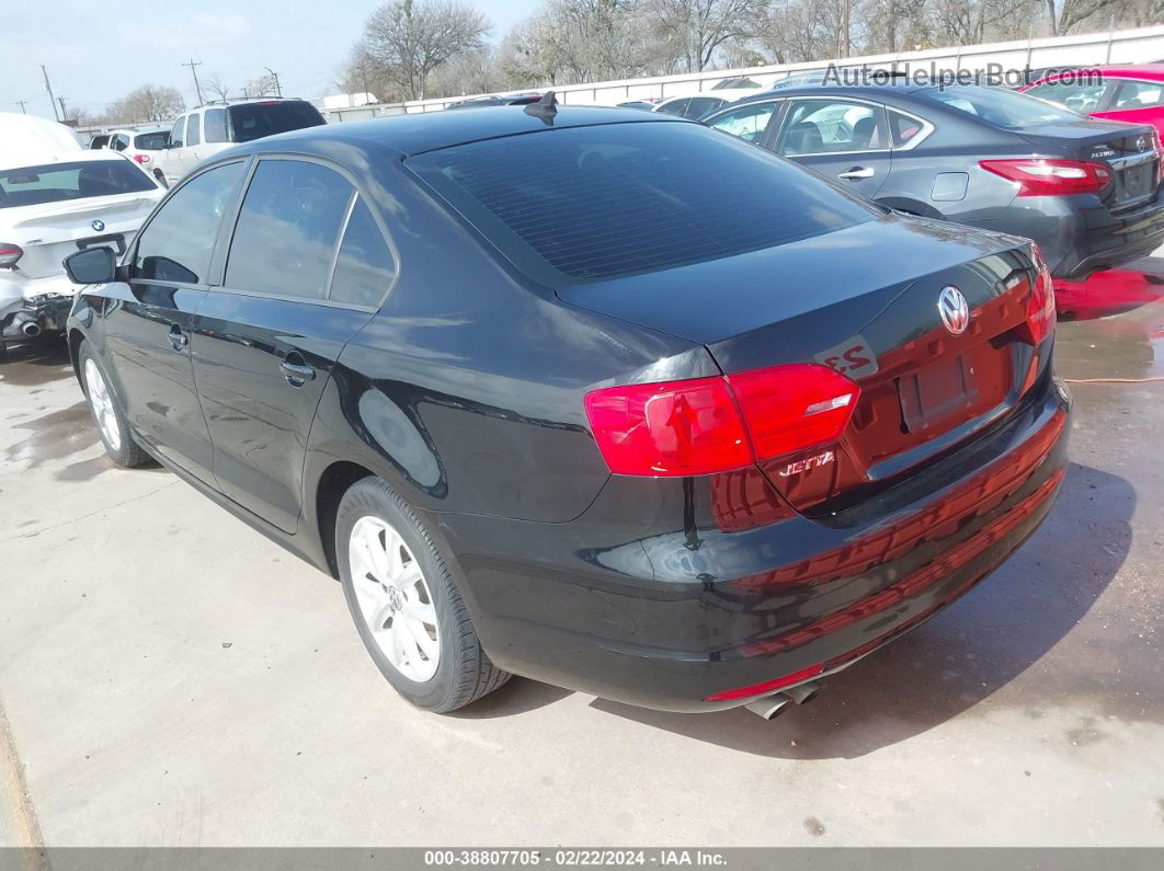 2012 Volkswagen Jetta 2.5l Se Black vin: 3VWDX7AJ4CM111498