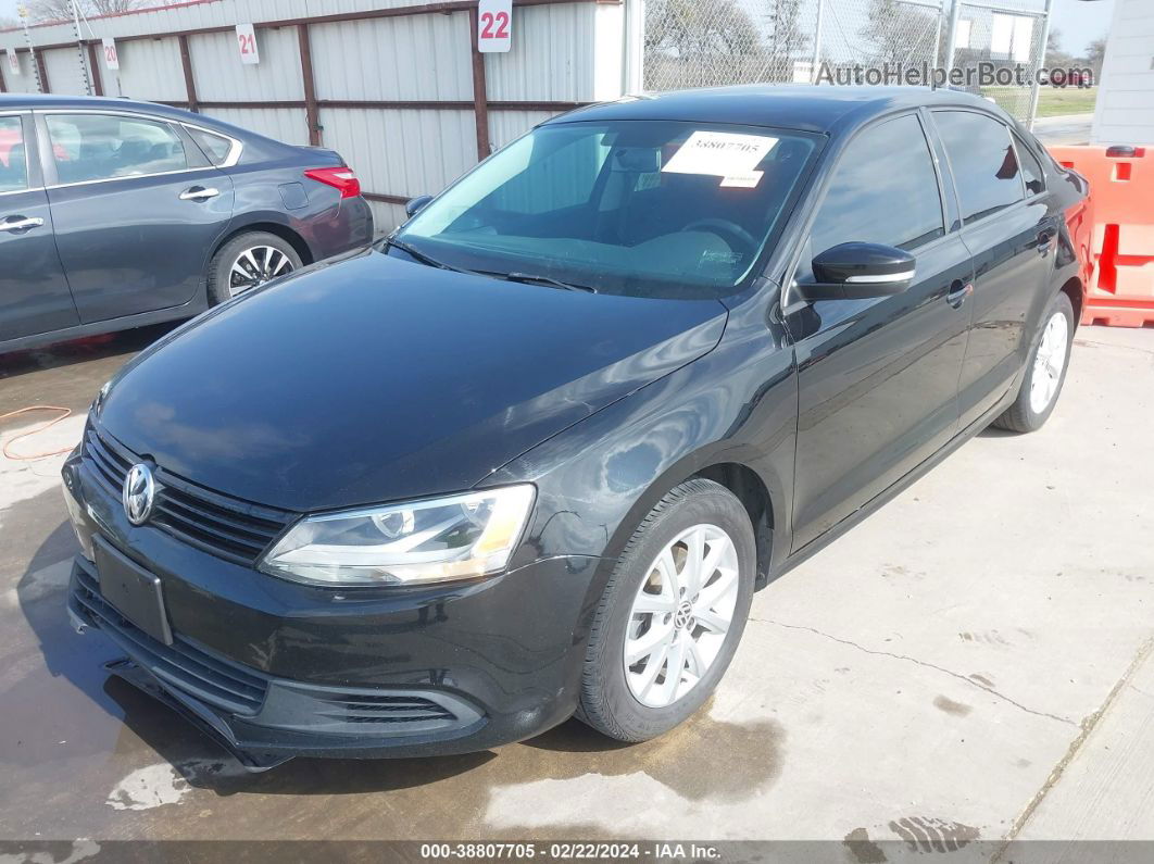 2012 Volkswagen Jetta 2.5l Se Black vin: 3VWDX7AJ4CM111498