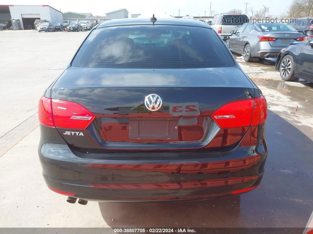 2012 Volkswagen Jetta 2.5l Se Black vin: 3VWDX7AJ4CM111498