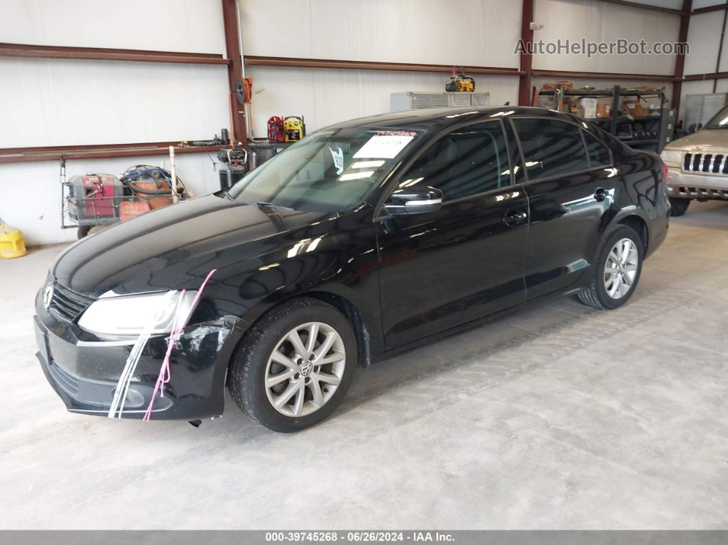 2012 Volkswagen Jetta 2.5l Se Black vin: 3VWDX7AJ4CM325701