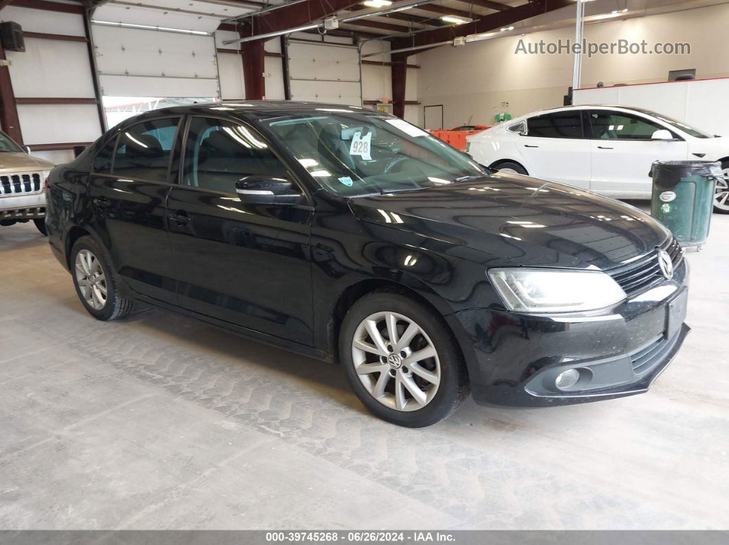 2012 Volkswagen Jetta 2.5l Se Black vin: 3VWDX7AJ4CM325701