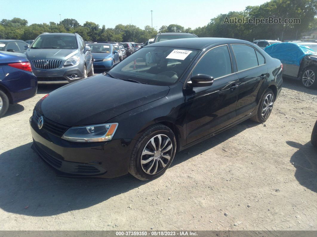 2012 Volkswagen Jetta Sedan Se Черный vin: 3VWDX7AJ4CM343910