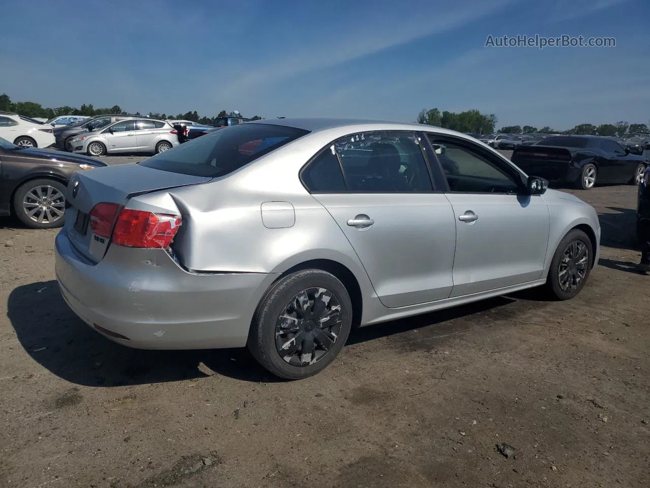 2012 Volkswagen Jetta Se Серебряный vin: 3VWDX7AJ4CM453615