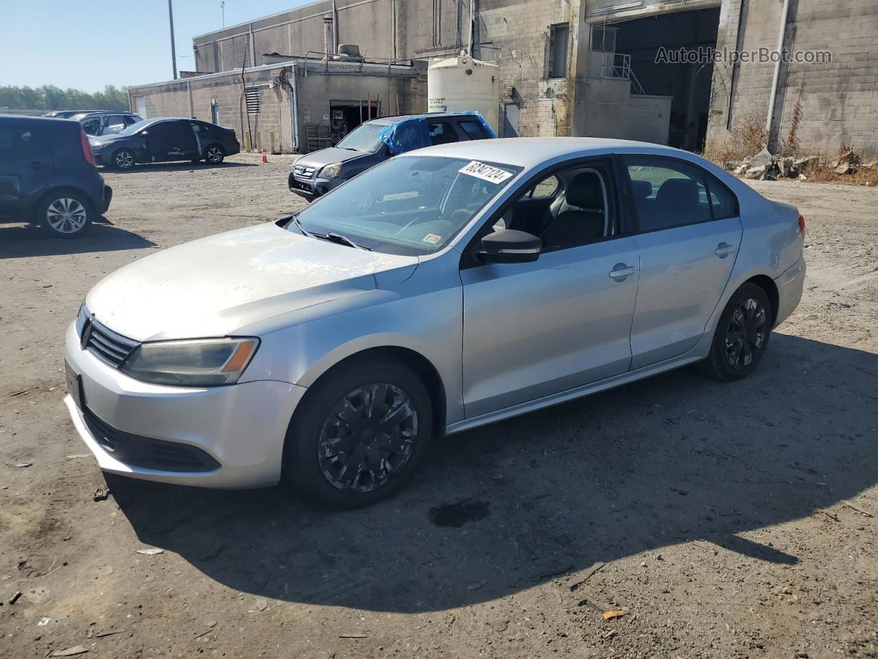 2012 Volkswagen Jetta Se Silver vin: 3VWDX7AJ4CM453615