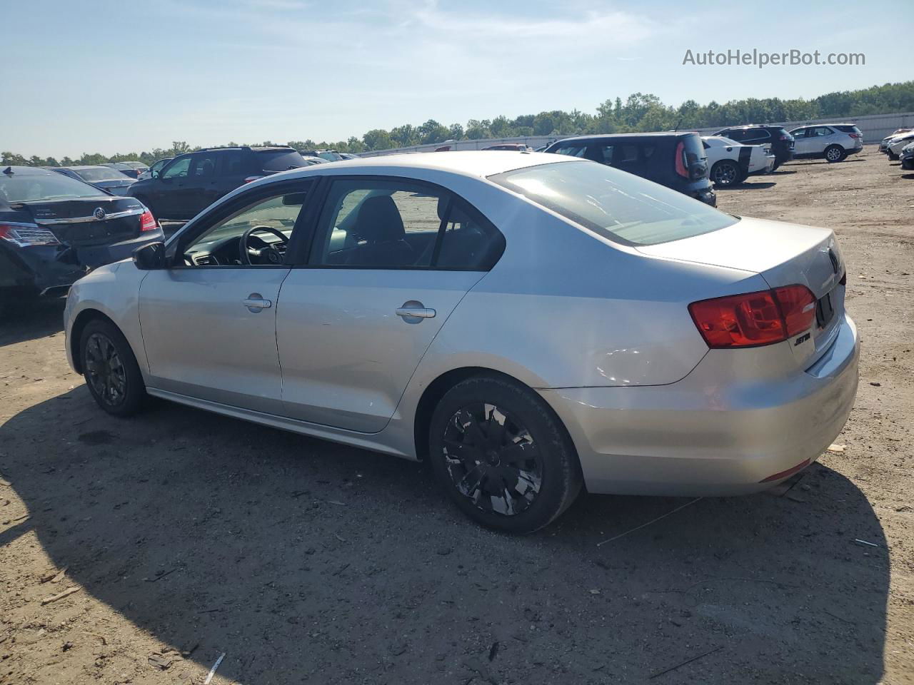 2012 Volkswagen Jetta Se Серебряный vin: 3VWDX7AJ4CM453615