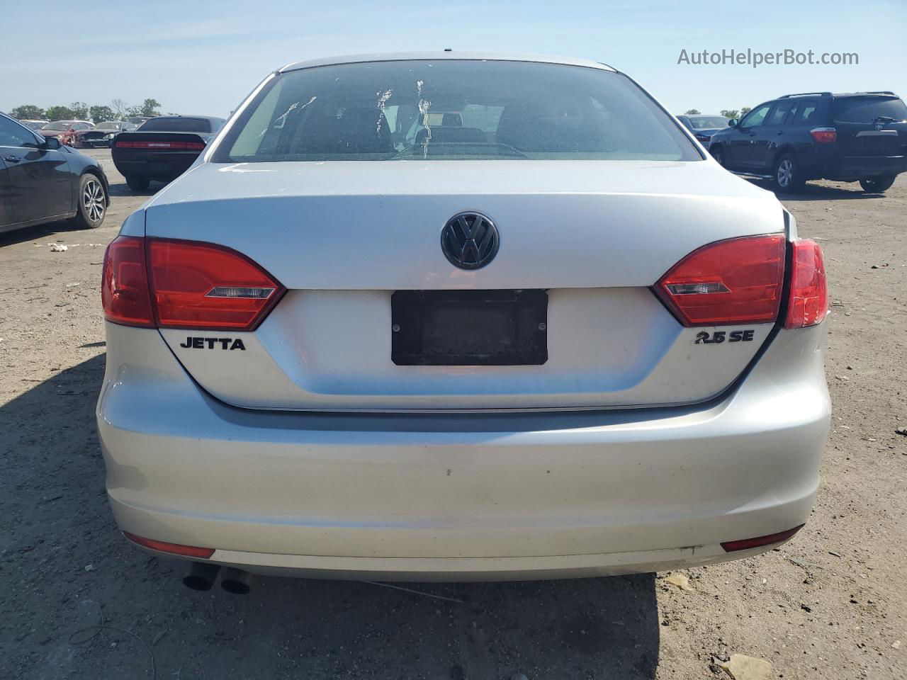 2012 Volkswagen Jetta Se Silver vin: 3VWDX7AJ4CM453615