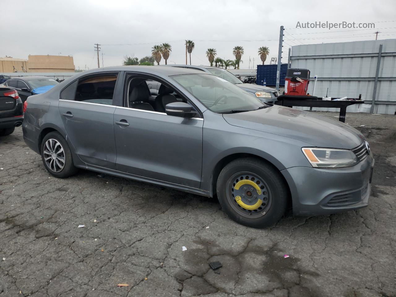 2013 Volkswagen Jetta Se Gray vin: 3VWDX7AJ4DM214017