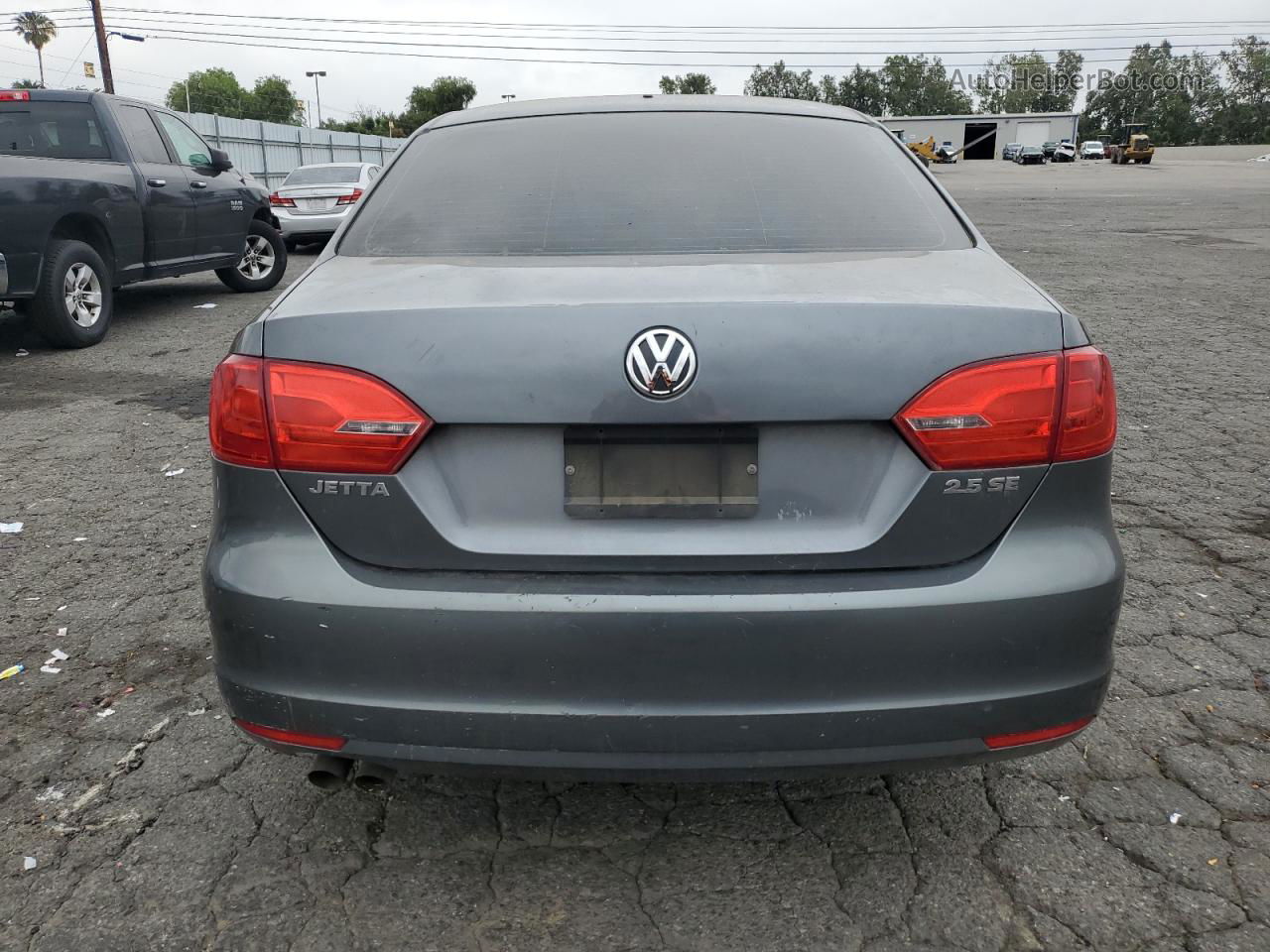 2013 Volkswagen Jetta Se Gray vin: 3VWDX7AJ4DM214017