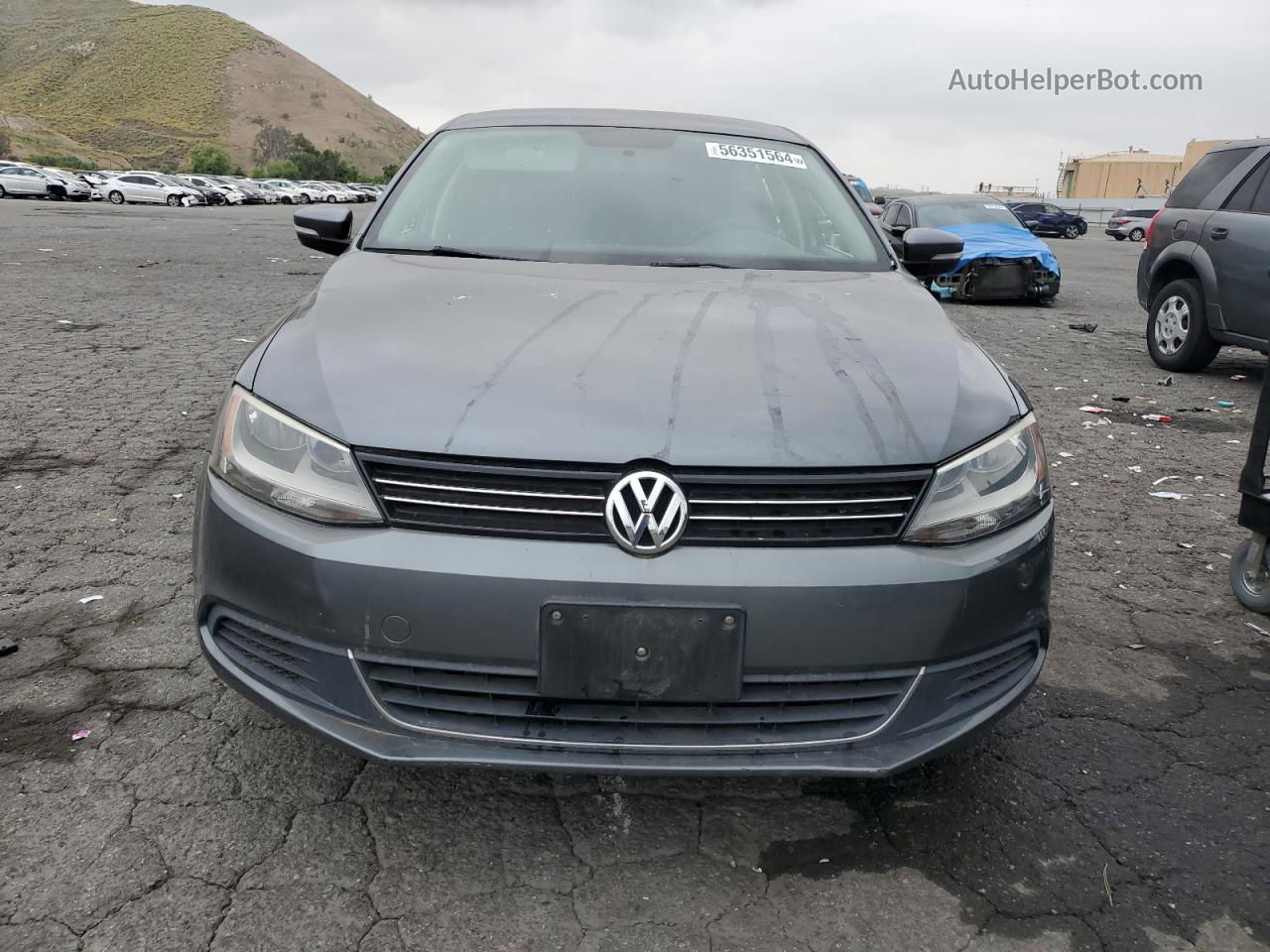 2013 Volkswagen Jetta Se Gray vin: 3VWDX7AJ4DM214017