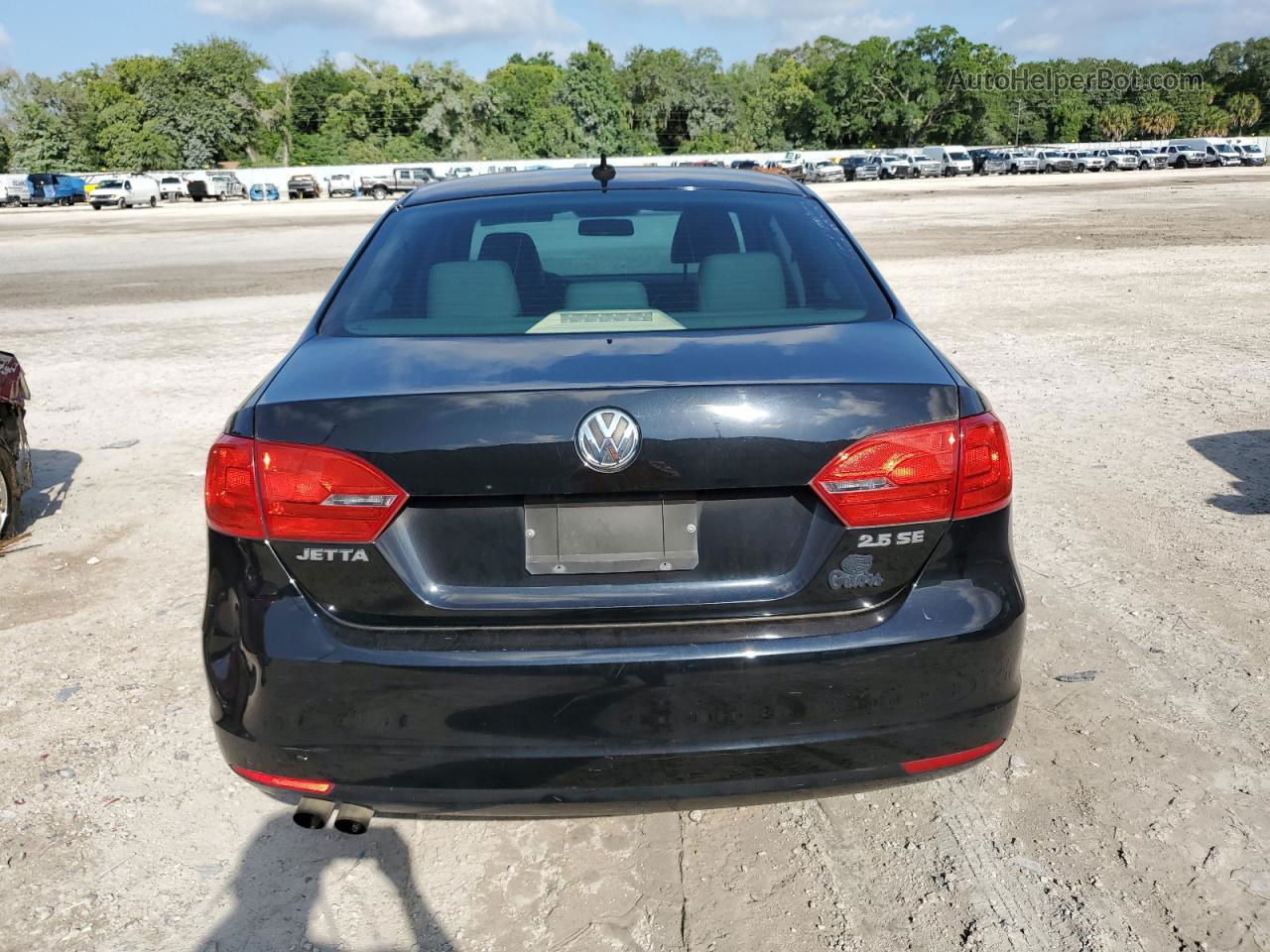 2013 Volkswagen Jetta Se Black vin: 3VWDX7AJ4DM400446