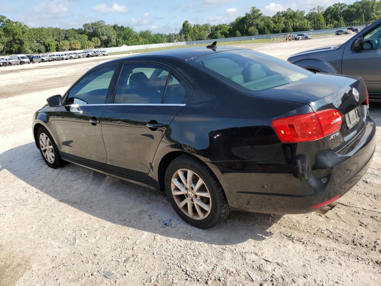 2013 Volkswagen Jetta Se Black vin: 3VWDX7AJ4DM400446