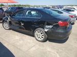 2013 Volkswagen Jetta Se Black vin: 3VWDX7AJ4DM424410