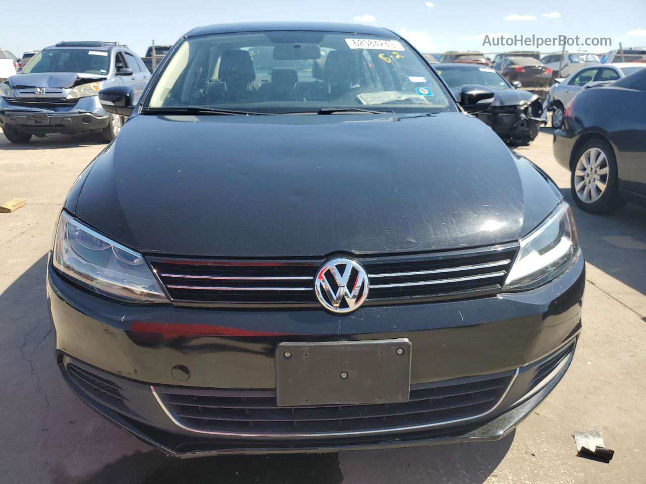 2013 Volkswagen Jetta Se Black vin: 3VWDX7AJ4DM424410