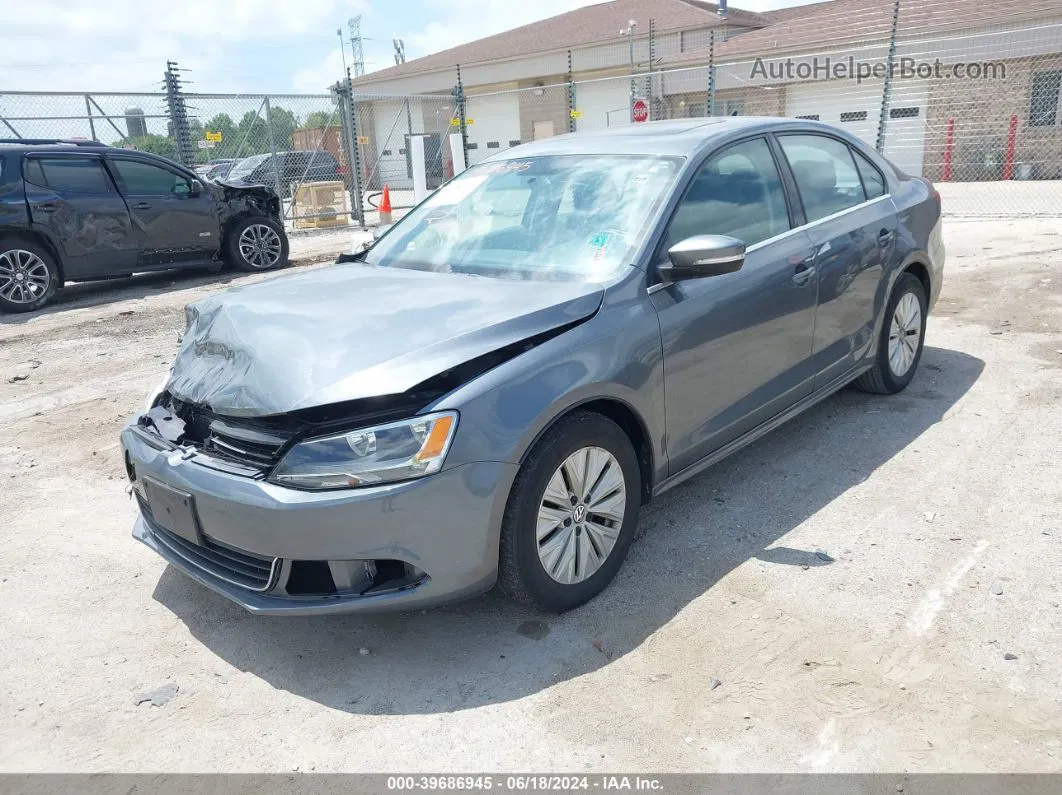 2013 Volkswagen Jetta 2.5l Se Gray vin: 3VWDX7AJ4DM444219