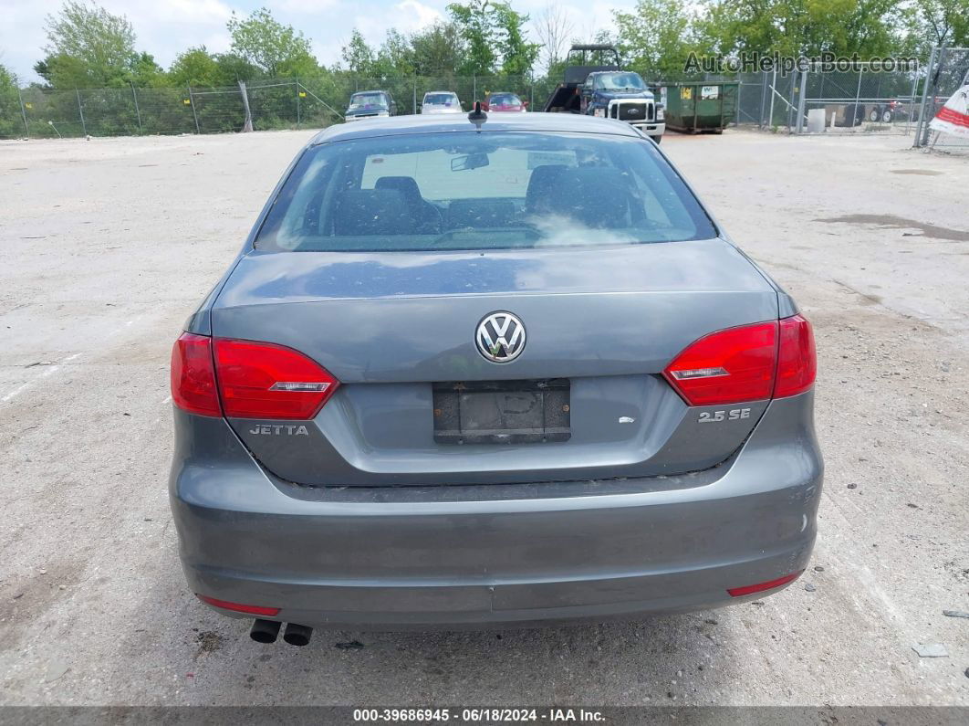 2013 Volkswagen Jetta 2.5l Se Gray vin: 3VWDX7AJ4DM444219