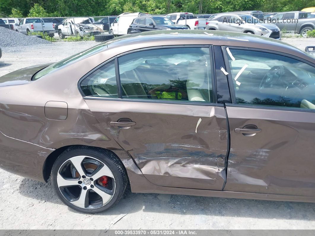 2011 Volkswagen Jetta 2.5l Se Brown vin: 3VWDX7AJ5BM020268