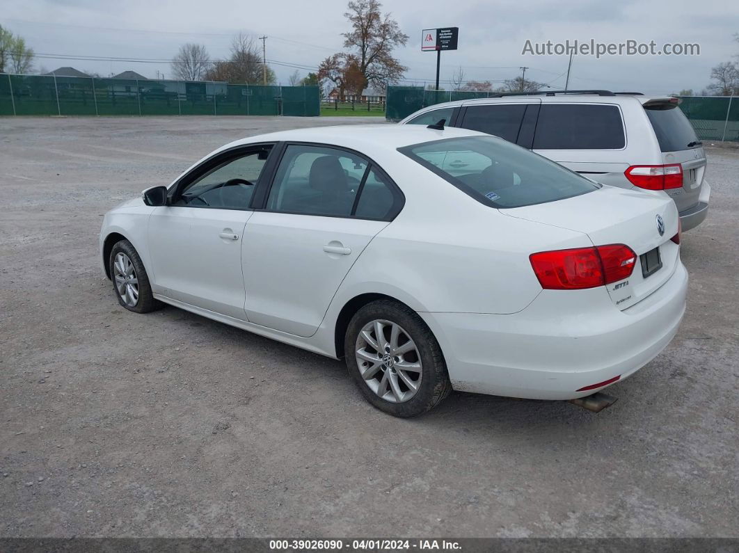 2011 Volkswagen Jetta 2.5l Se White vin: 3VWDX7AJ5BM342540