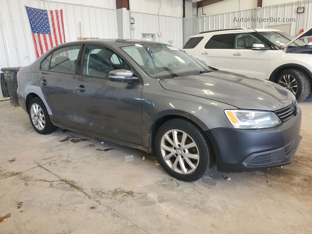 2011 Volkswagen Jetta Se Gray vin: 3VWDX7AJ5BM355191