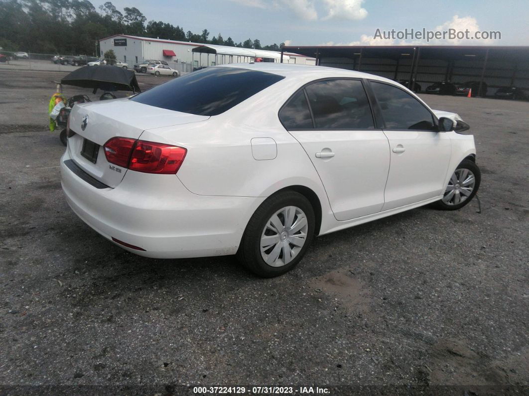 2011 Volkswagen Jetta Sedan Se White vin: 3VWDX7AJ5BM378048