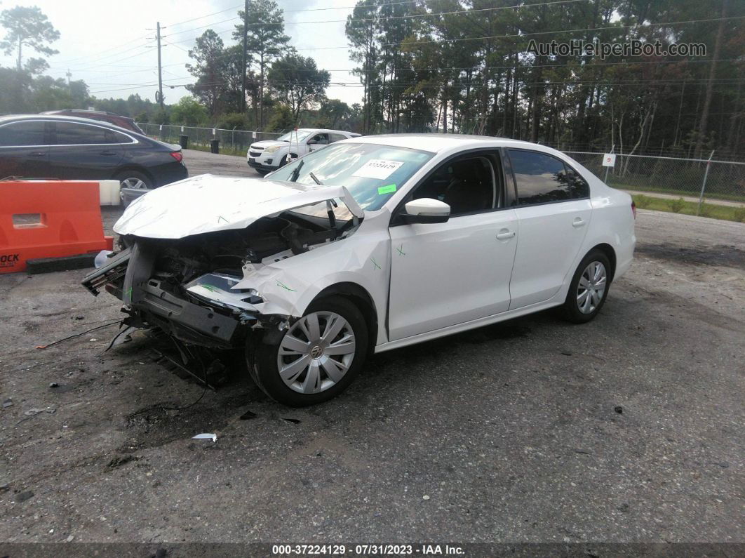 2011 Volkswagen Jetta Sedan Se White vin: 3VWDX7AJ5BM378048