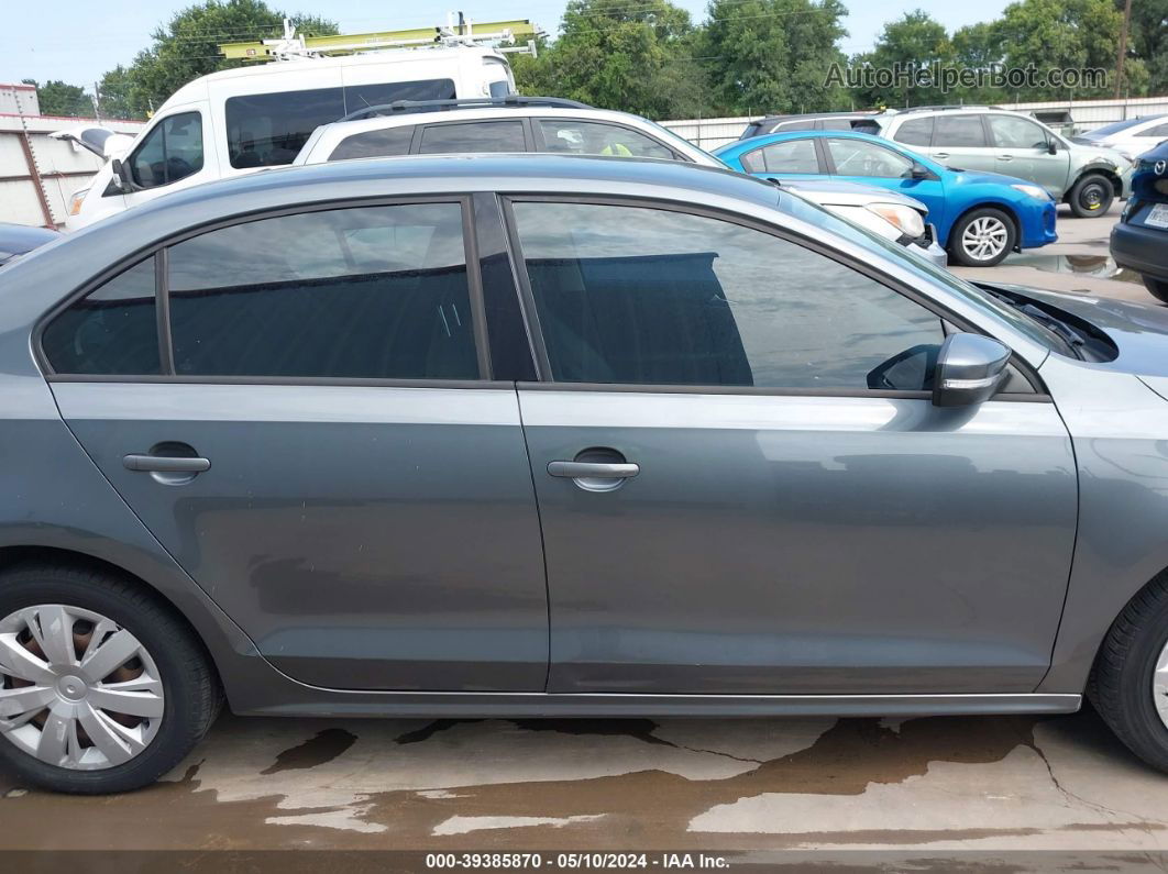 2012 Volkswagen Jetta 2.5l Se Gray vin: 3VWDX7AJ5CM015315