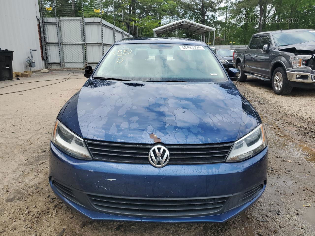 2012 Volkswagen Jetta Se Синий vin: 3VWDX7AJ5CM369092