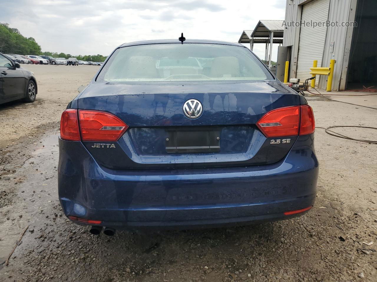 2012 Volkswagen Jetta Se Синий vin: 3VWDX7AJ5CM369092