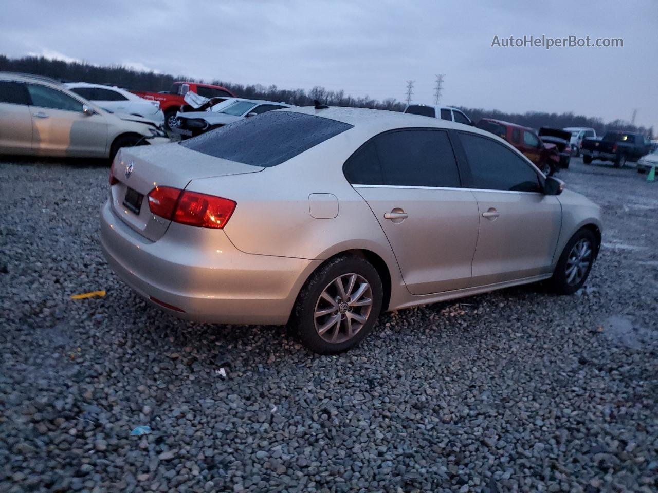 2013 Volkswagen Jetta Se Золотой vin: 3VWDX7AJ5DM223759