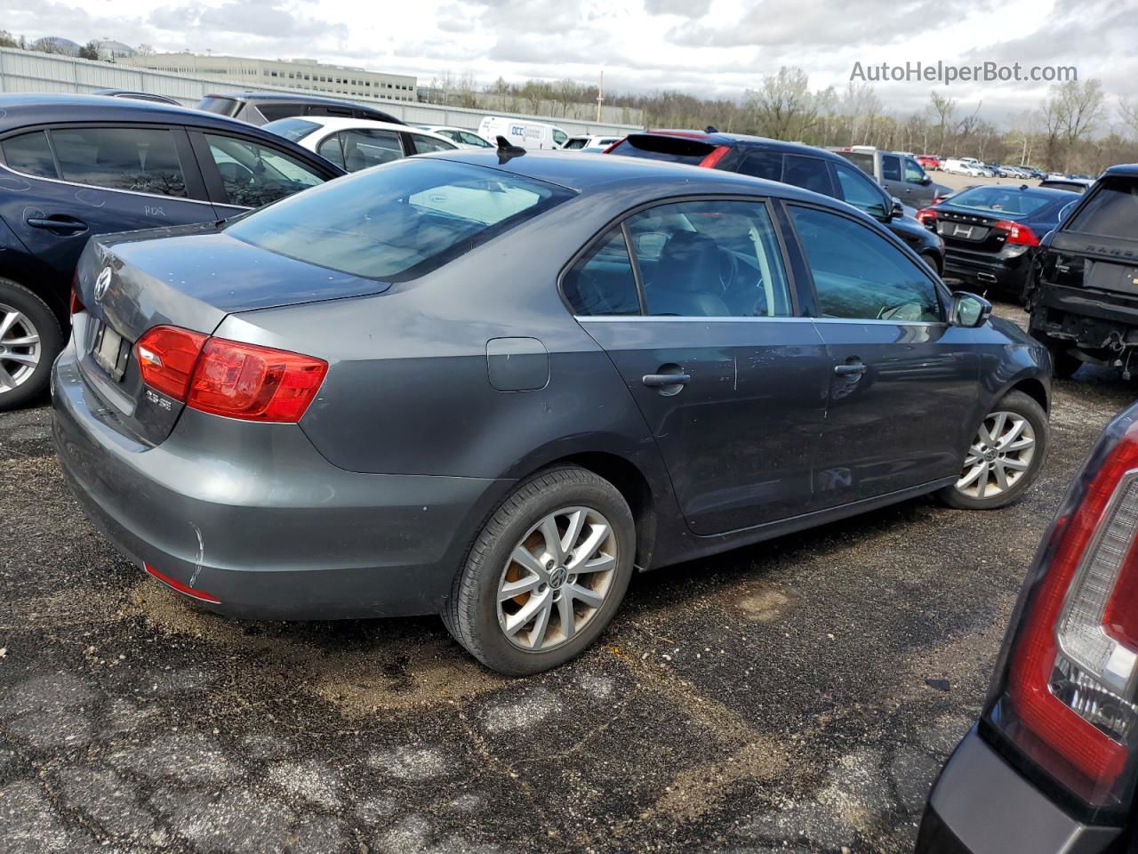 2013 Volkswagen Jetta Se Gray vin: 3VWDX7AJ5DM278647