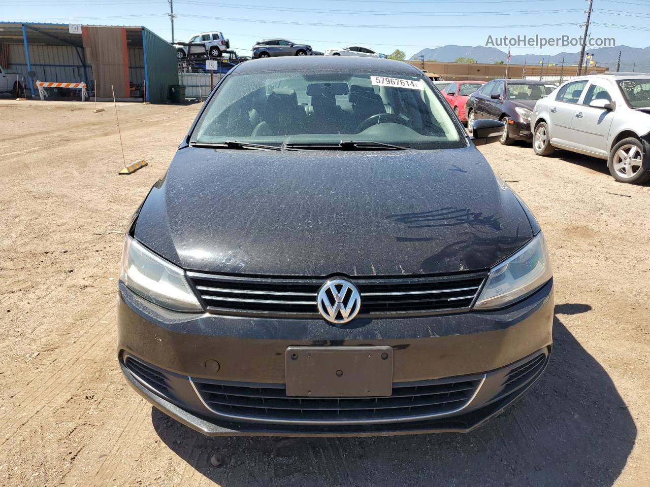 2013 Volkswagen Jetta Se Black vin: 3VWDX7AJ5DM308617