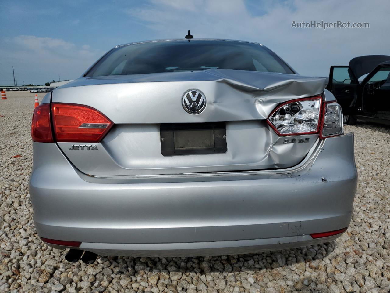 2013 Volkswagen Jetta Se Silver vin: 3VWDX7AJ5DM415649