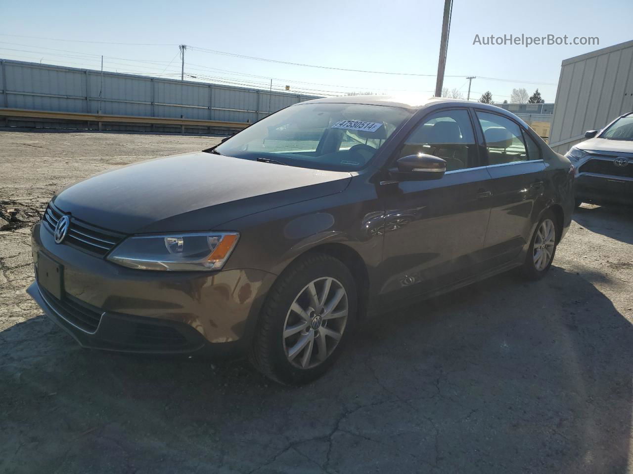 2013 Volkswagen Jetta Se Brown vin: 3VWDX7AJ5DM424951