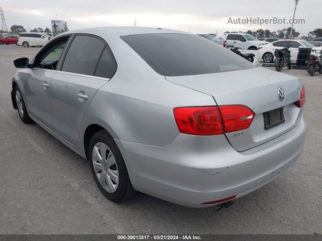 2013 Volkswagen Jetta 2.5l Se Silver vin: 3VWDX7AJ5DM442897