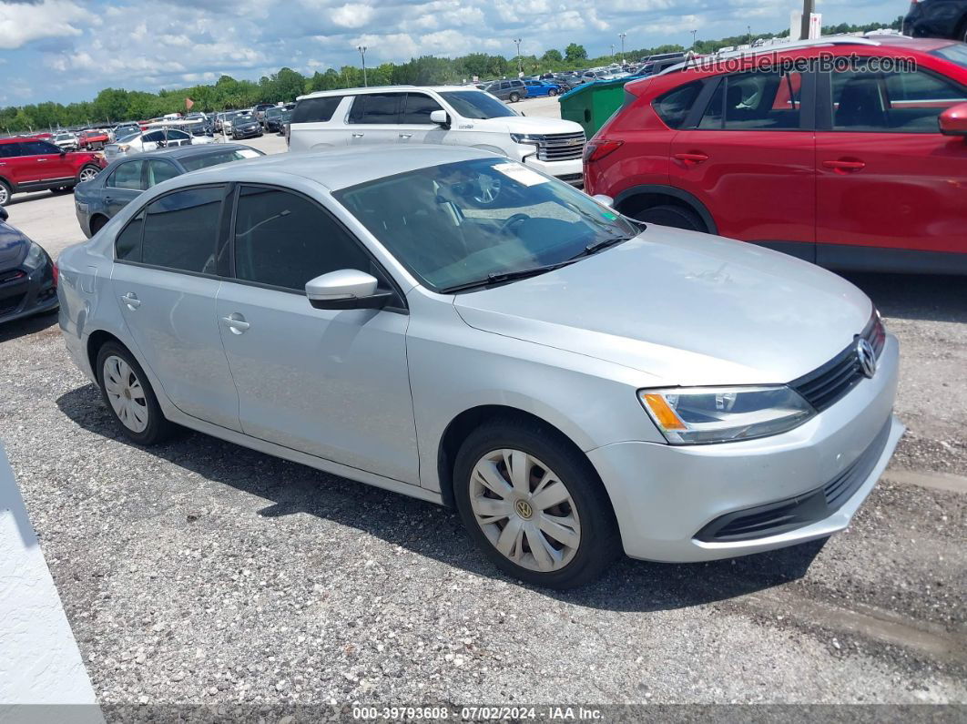 2011 Volkswagen Jetta 2.5l Se Silver vin: 3VWDX7AJ6BM056115