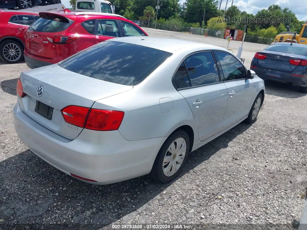 2011 Volkswagen Jetta 2.5l Se Silver vin: 3VWDX7AJ6BM056115