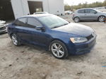 2011 Volkswagen Jetta Se Blue vin: 3VWDX7AJ6BM068538