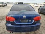 2011 Volkswagen Jetta Se Blue vin: 3VWDX7AJ6BM068538