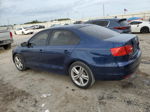 2011 Volkswagen Jetta Se Blue vin: 3VWDX7AJ6BM068538