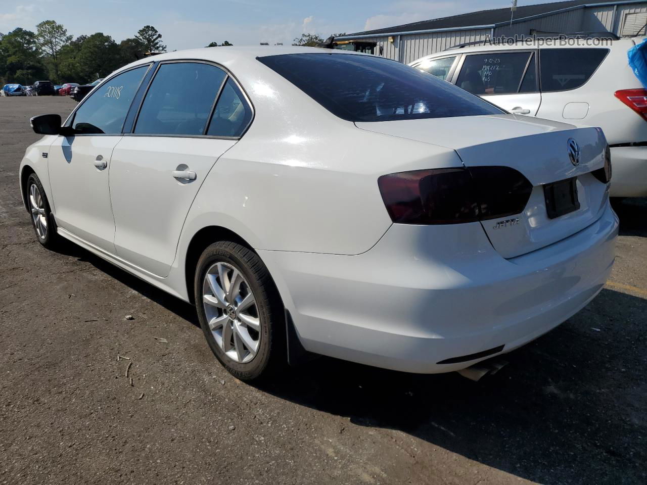 2011 Volkswagen Jetta Se White vin: 3VWDX7AJ6BM322491