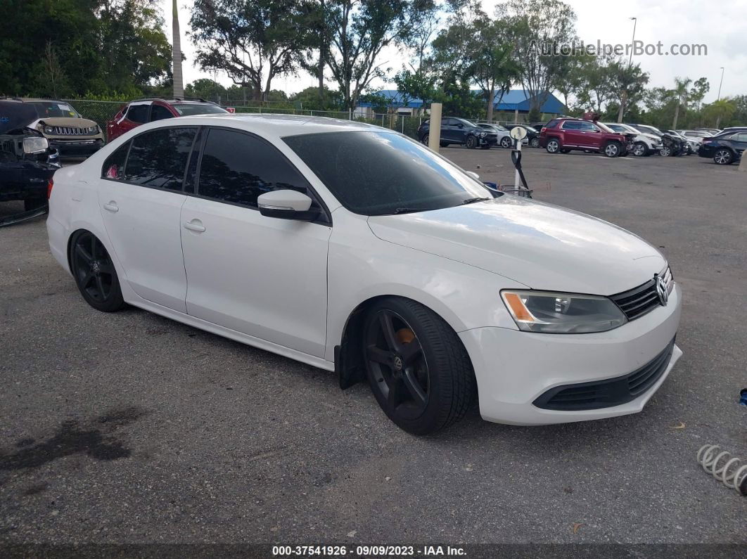 2011 Volkswagen Jetta Sedan Se White vin: 3VWDX7AJ6BM351781