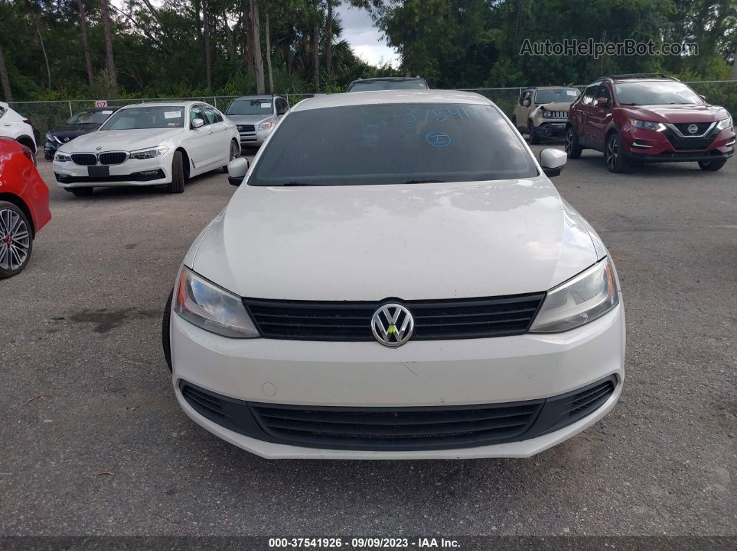 2011 Volkswagen Jetta Sedan Se White vin: 3VWDX7AJ6BM351781