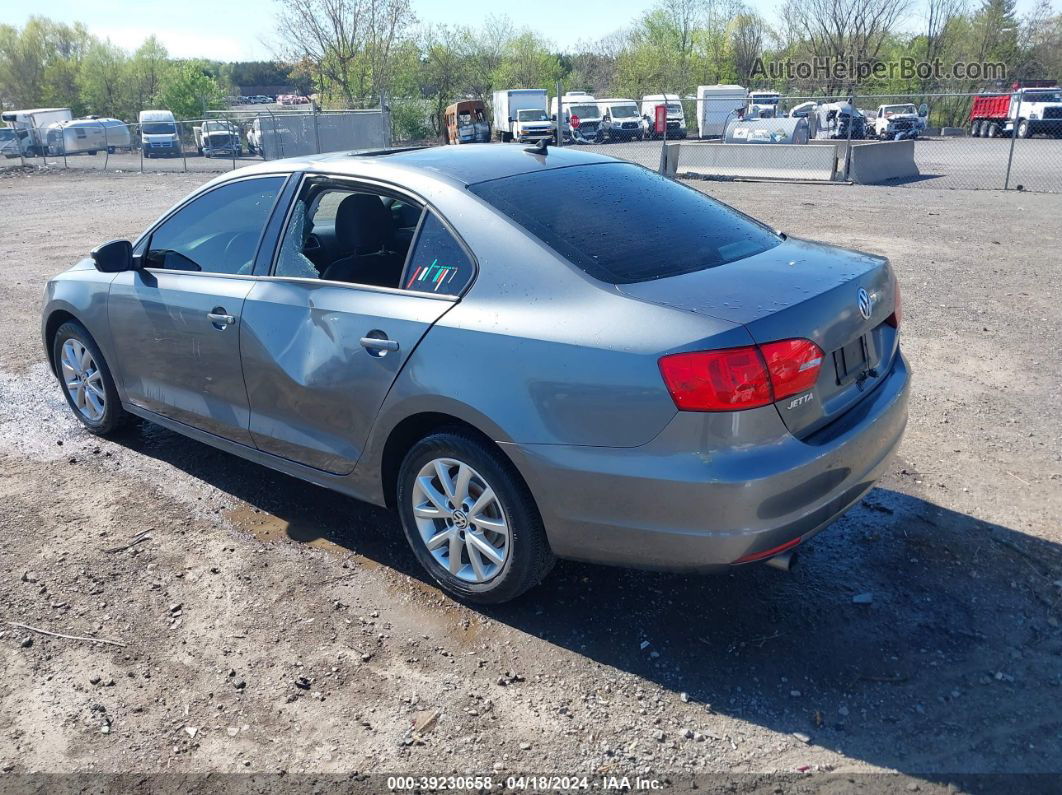 2011 Volkswagen Jetta 2.5l Se Gray vin: 3VWDX7AJ6BM355068