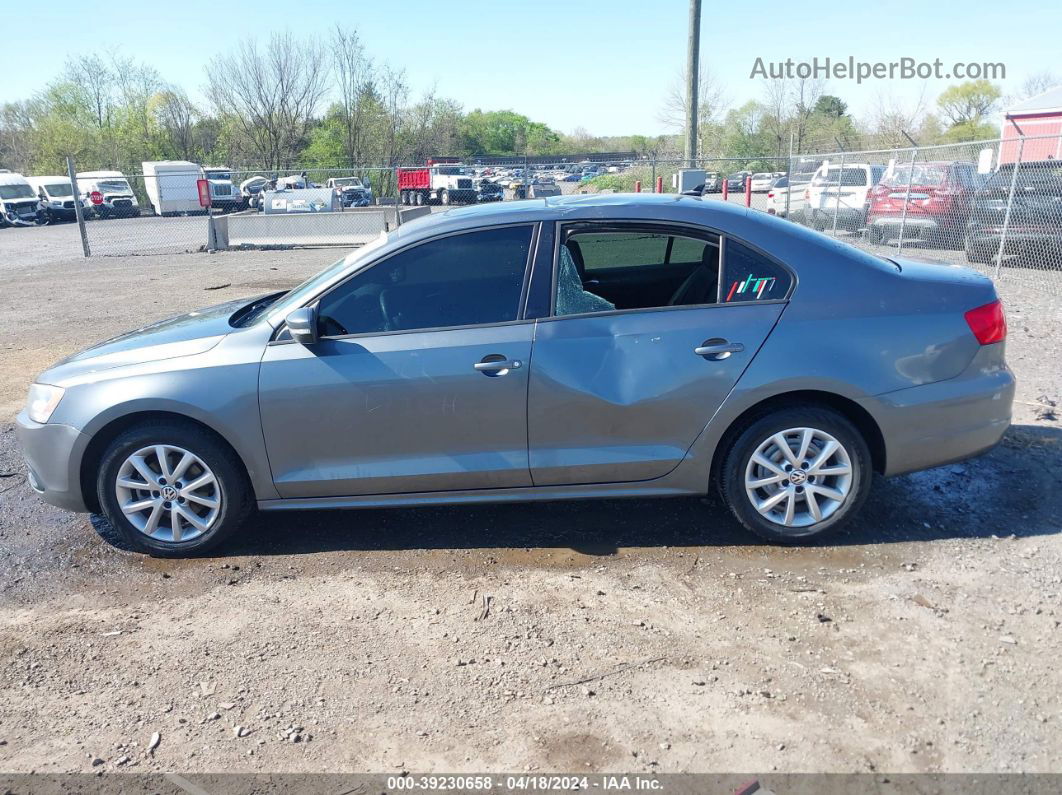 2011 Volkswagen Jetta 2.5l Se Gray vin: 3VWDX7AJ6BM355068